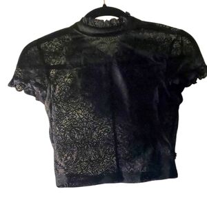 Killstar Ava Lace Crop Top Size S
